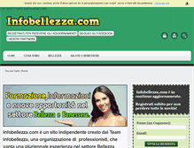 Tablet Screenshot of infobellezza.com